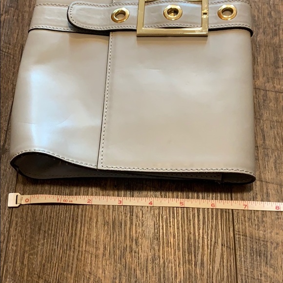 Alberta di Canio  Clutch  made in Italy  Taupe - Picture 8 of 8